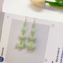 ピアス レディース 鈴蘭 すずらん 花 揺れる モチーフ レジン ハンドメイド かわいい 樹脂ポスト 金属アレルギー対応 軽い 小ぶり 清楚 上品 普段使い フォーマル 結婚式 入学式 卒業式 ギフト プレゼント