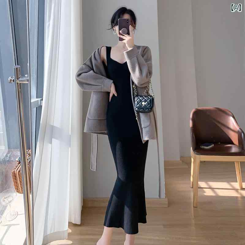 ジャンパースカート ロング レディース 黒 ベージュ カラバリ Aライン 体型カバー きれいめ 大人 S〜XL ワンピース