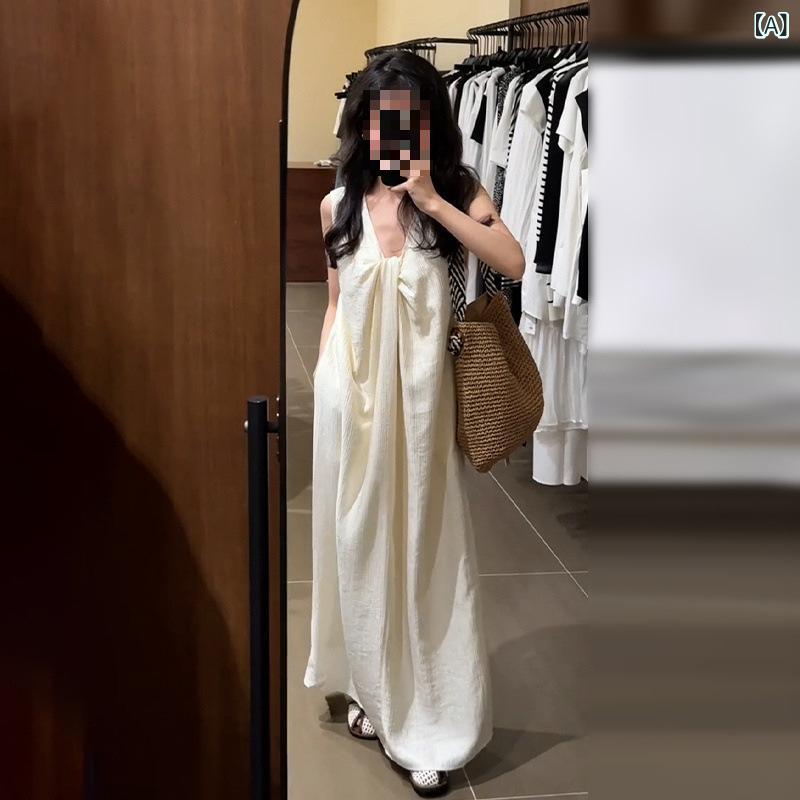 ジャンパースカート レディース 春夏秋冬 ロング丈 モード風 デート 小さいサイズ 2025新作