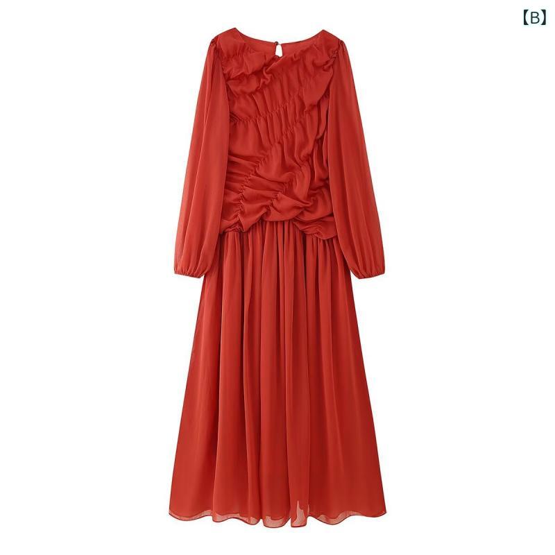 パーティードレス ロング マーメイドライン レディース 結婚式 お呼ばれ フォーマル レース切り替え 袖あり きれいめ 上品 20代30代40代