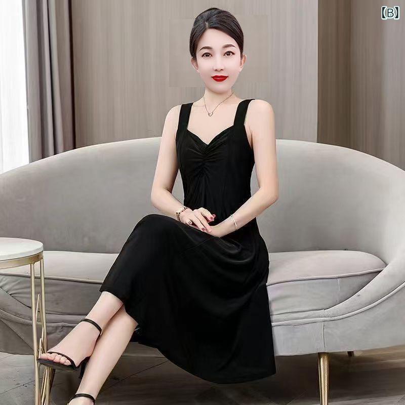 ジャンパースカート 大きいサイズ レディース ロング ゆったり 体型カバー 袖なし きれいめ 通勤 お出かけ 春夏秋 ワンピース