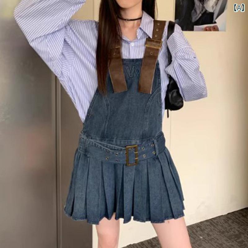 ジャンパースカート ロング レディース フレアシルエット きれいめ Vネック 楽ちん ウエストゴム 体型カバー オールシーズン