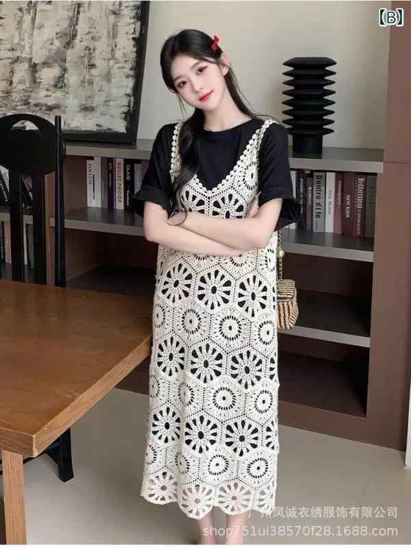 ジャンパースカート ロング レディース フレアシルエット きれいめ Vネック 楽ちん ウエストゴム 体型カバー オールシーズン