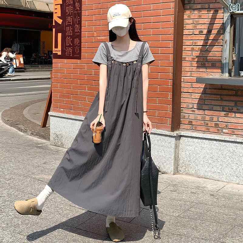 ジャンパースカート レディース 春夏秋冬 デニム ガーリー オフィス XXL シワになりにくい