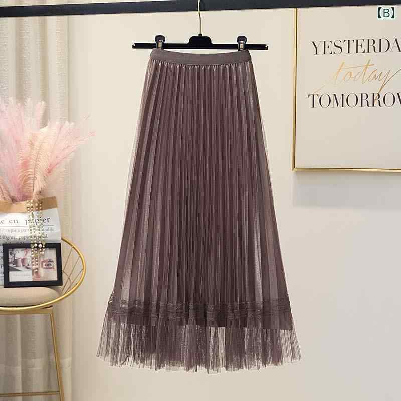 プリーツスカート ロング シフォン レディース ハイウエスト 着痩せ ウエストゴム フレア マキシスカート 透け感 軽やか 無地 黒 白 ベージュ 春 夏 きれいめ 大人可愛い カジュアル 通勤 OL ファッション 体型カバー 大きいサイズ