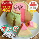 マラソン期間最大48倍P【 母の日 プレゼント スイーツ 】 すいかバウム | 楽天ランキング1位獲得 高級 バウムクーヘン こどもの日 お菓子 スイカ おもし...