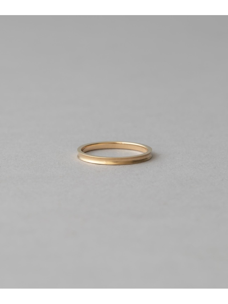 [レイヤード] K10YG コンケイブ リング ete エテ アクセサリー・腕時計 リング・指輪 イエロー【送料無..