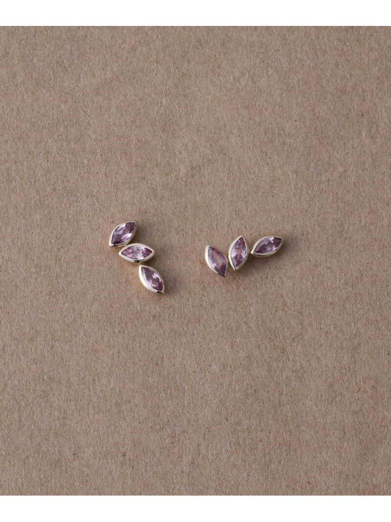 [トーン] K18RBG マラヤガーネット ピアス ete bijoux エテ アクセサリー・腕時計 ピアス ブラウン【送料無料】[Rakuten Fashion]