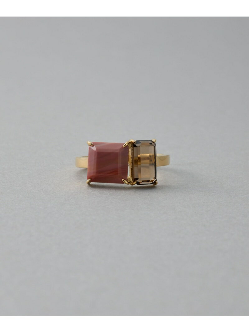 [タイル] レッドジャスパー/スモーキークォーツ リング ete エテ アクセサリー・腕時計 リング・指輪 ゴールド【送料無料】[Rakuten Fashion]のサムネイル