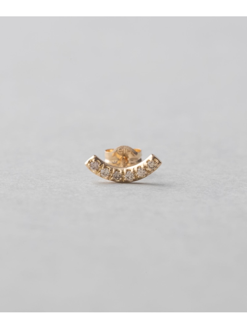 K18YG ピース ブラウンダイヤモンド アーチ ピアス ete bijoux エテ アクセサリー・腕時計 ピアス イエロー【送料無料】[Rakuten Fashion]のサムネイル
