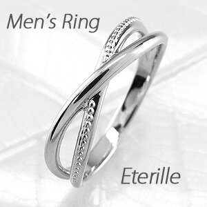 【P10倍 500円OFFクーポン】ダイヤモンド リング 指輪 メンズ アンティーク ミル打ち クロス アンティーク 地金 マリッジダイヤモンド リング 結婚指...