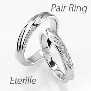 【P10倍 500円OFFクーポン】ペアリング 刻印 ゴールド ダイヤモンド 結婚指輪 マリッジリング ツイスト k18 18k 18金 オータムセール