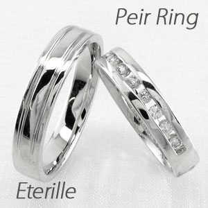 【10%OFF】ペアリング 刻印 プラチナ ダイヤモンド 結婚指輪 マリッジリング スイート 10 0.2カラット 地金
