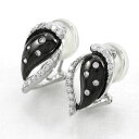 【500円OFFクーポン】ダイヤ イヤリング ピアス ダイヤモンド レディース ダイヤ イヤリング プラチナ ドロップ つゆ 露 ブラックメッキ ダイヤダイヤ ...