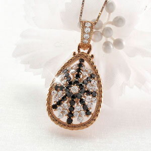 ダイヤモンド ネックレス 18k ペンダント レディース アンティーク ミル なわ ペアシェイプ しずく ゴージャス ゴールド k18 18金