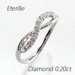 【10%OFF】ダイヤモンド リング 指輪 レディース スイート 10 記念日 アニバーサリー メモリアル カーブ スレンダー 細身 華奢 プラチナ 父の日