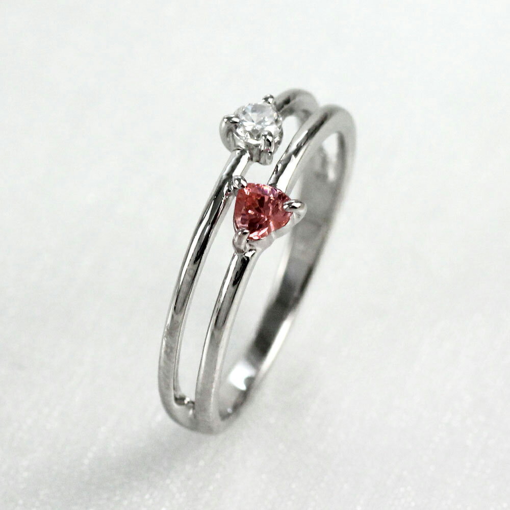 ハートリングガーネットダイヤモンド...