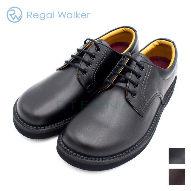 REGAL Walker リーガル ウォーカー JJ23 メンズシューズ プレーントゥ シンプル レザー 軽量 耐摩耗 痛くない 幅広 3Eブラック ダークブラウン 黒 茶色