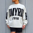 ARMYRICH アーミーリッチ 相良刺繍カレッジプリントトレーナー OATMEAL (オートミール) メンズファッション スウェット トレーナー 長袖 クルー...