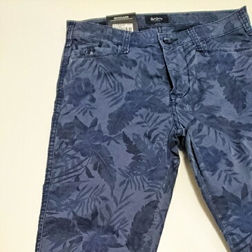 Pepe Jeans LONDON ぺぺジーンズロンドン JAMES BOTANICAL ボタニカルパンツ NAVY (ネイビー) 春夏新作 メンズファッション ストレッチ ロールアップ 花柄 STONE リゾート リゾートコーデ