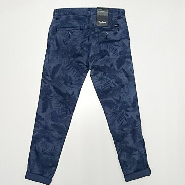 Pepe Jeans LONDON ぺぺジーンズロンドン JAMES BOTANICAL ボタニカルパンツ NAVY (ネイビー) 春夏新作 メンズファッション ストレッチ ロールアップ 花柄 STONE リゾート リゾートコーデ