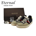 【中古】GUCCI グッチ　ウェブストライプ 254907　スニーカー　日本限定　岸辺露伴　#9　メンズ　マルチカラー　イニシャル入り　シューズ　靴