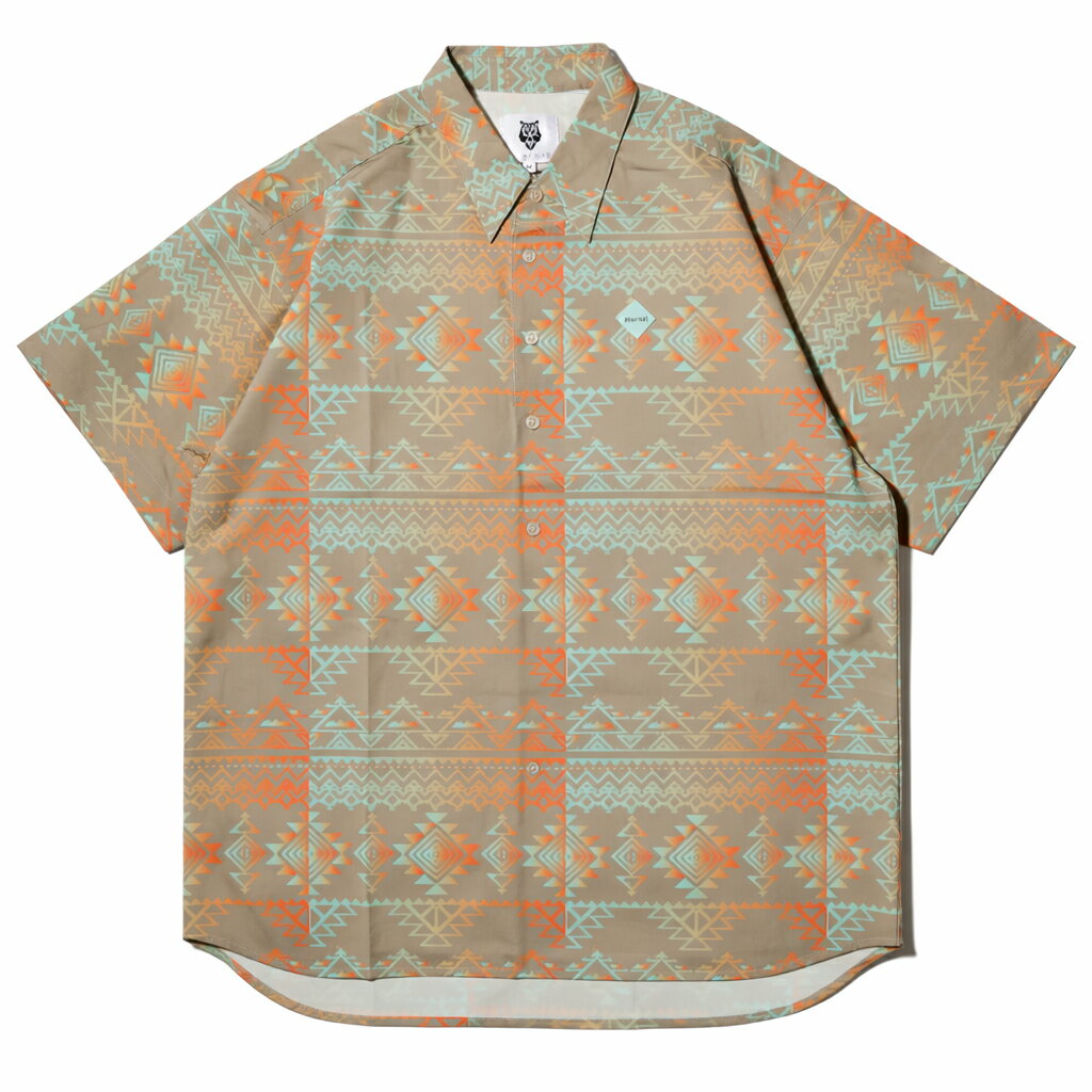 Shirts - オルテガ柄シャツ eternal 半袖シャツ 男子ゴルフ オーバーサイズ カラフル