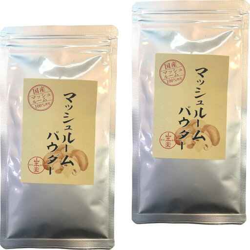 マッシュルームパウダー 60g 国産無農薬 【2袋セット】 マッシュルームパウダー 60g 国産無農薬 【2袋セット】