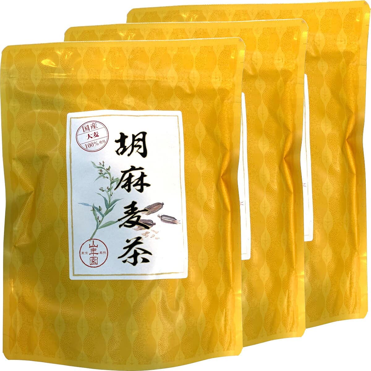 胡麻麦茶 ティーパック 240g（4g×60p） 国産大麦 健康茶 巣鴨のお茶屋さん山年園 【3袋セット】