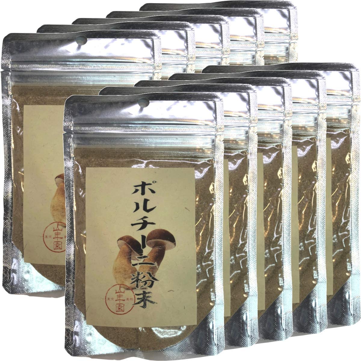 ポルチーニ茸の粉末 40g 本場イタリア産無農薬100% 巣鴨のお茶屋さん 山年園 【10袋セット】