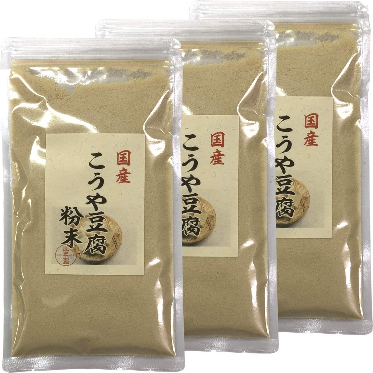 こうや豆腐 高野豆腐 粉末 150g 【国産】 巣鴨のお茶屋さん 山年園 【3袋セット】