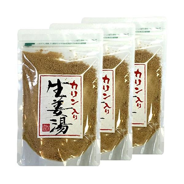 カリン生姜湯 300g 【高知県産生姜】 【自宅用】 巣鴨のお茶屋さん 山年園 【3袋セット】