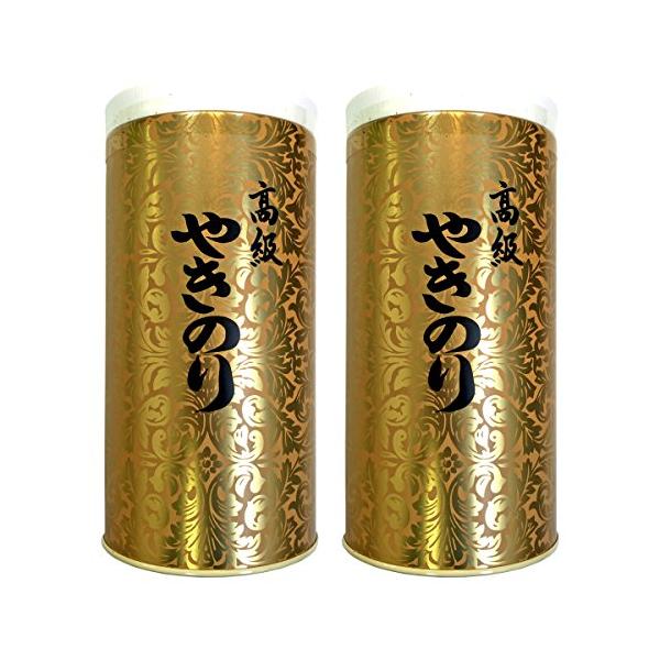 焼き海苔 ゴールド保存缶 箱入り 8切208枚入り 【高級 ギフト】山年園 巣鴨のお茶屋さん 【2缶セット】