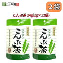 北海道産昆布粉未使用！ ミネラル豊富なこんぶ茶をどうぞ！ パスタなどの調味料としてもお使いいただけます。 【商品名】こんぶ茶 【商品区分】食品・飲料 【内容量】24g(2g×12袋) ×2 【原材料名】食塩、デキストリン、昆布、発酵調味料、酵母エキス、/調味料（アミノ酸等）、酸味料 開封後はお早めに召し上がりください。高温多湿、直射日光は避けてください。 【賞味期限】製造日より約12ヶ月