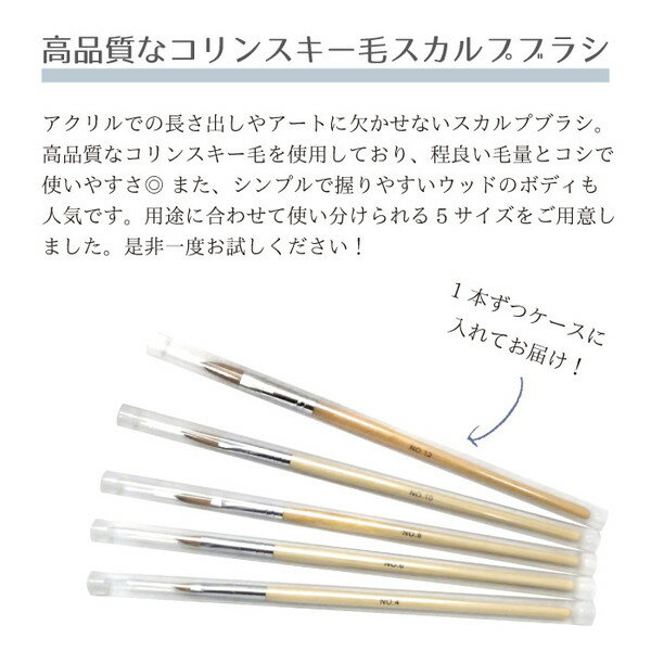 アクリルリキッドアクリルパウダースカルプブラシセット販売#2