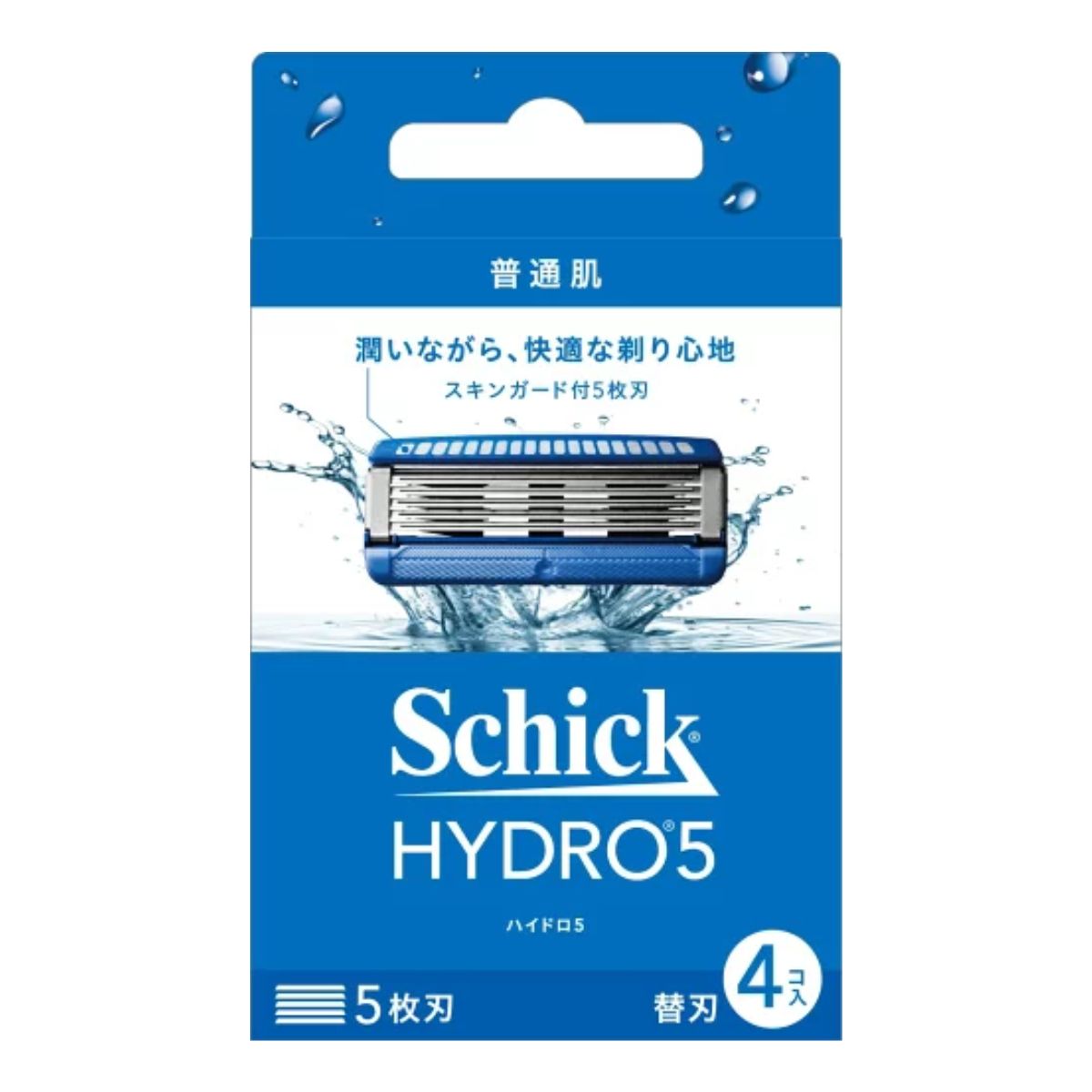 Schick(シック) ハイドロ5ベーシック 5枚刃 替刃(4コ入) スキンガード付 男性用 カミソリ