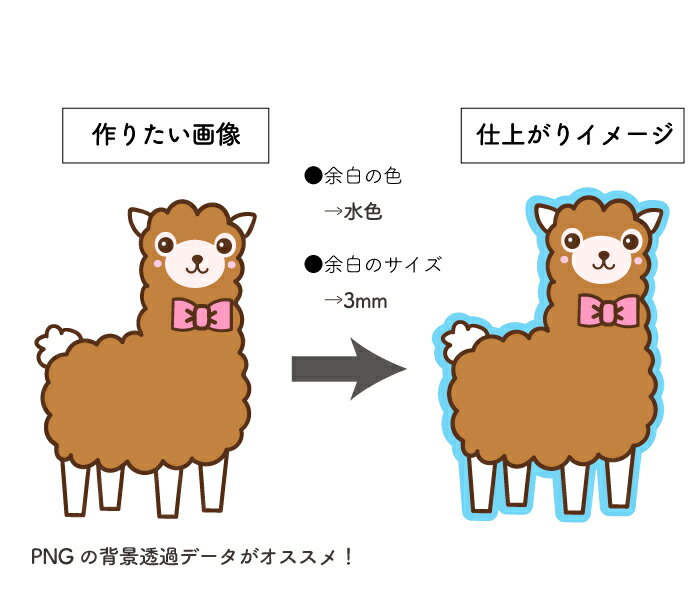 オリジナルステッカー(A4サイズ)(白シート)...の紹介画像2