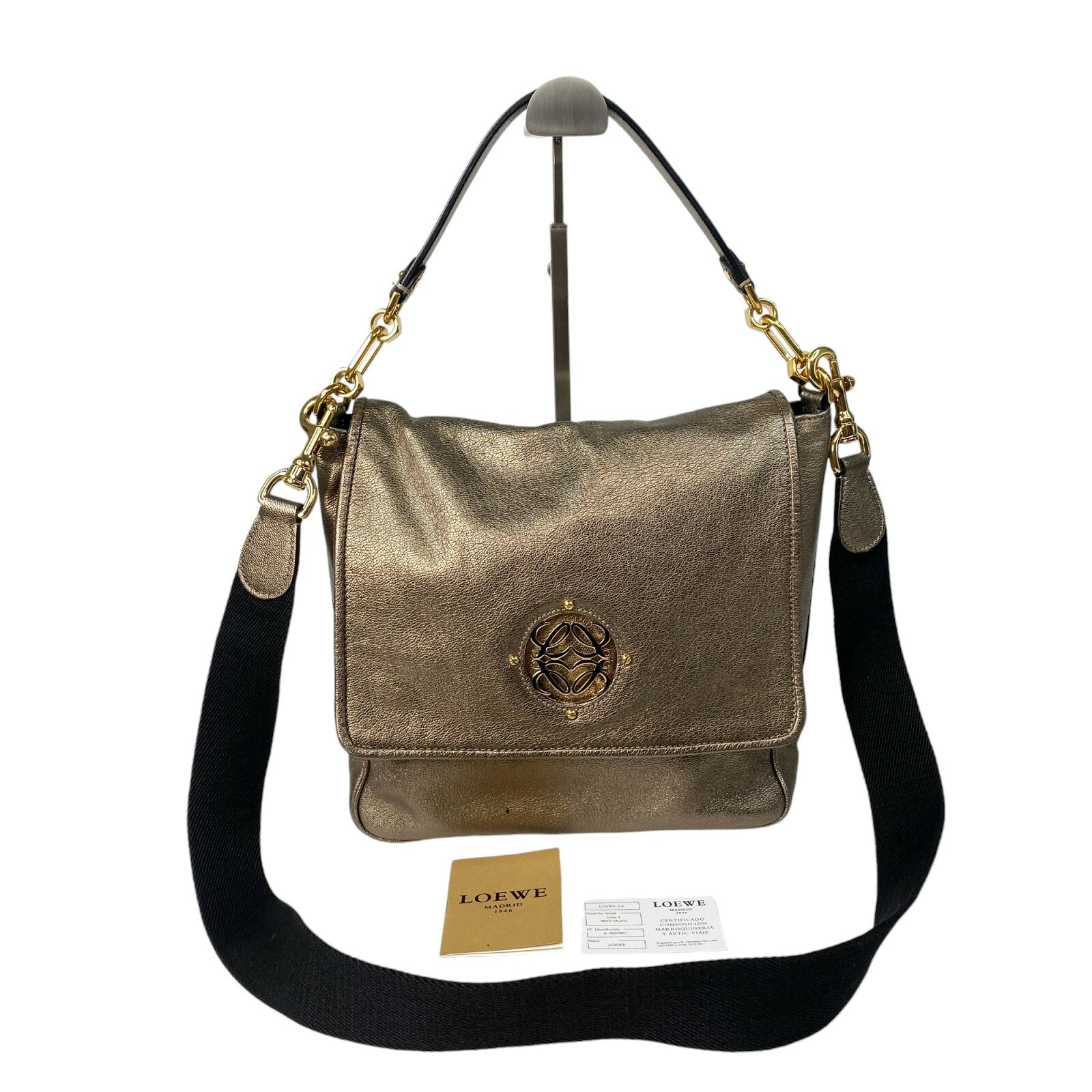 美品 ロエベ MAIA マイア アナグラム 2WAY ショルダーバッグ  