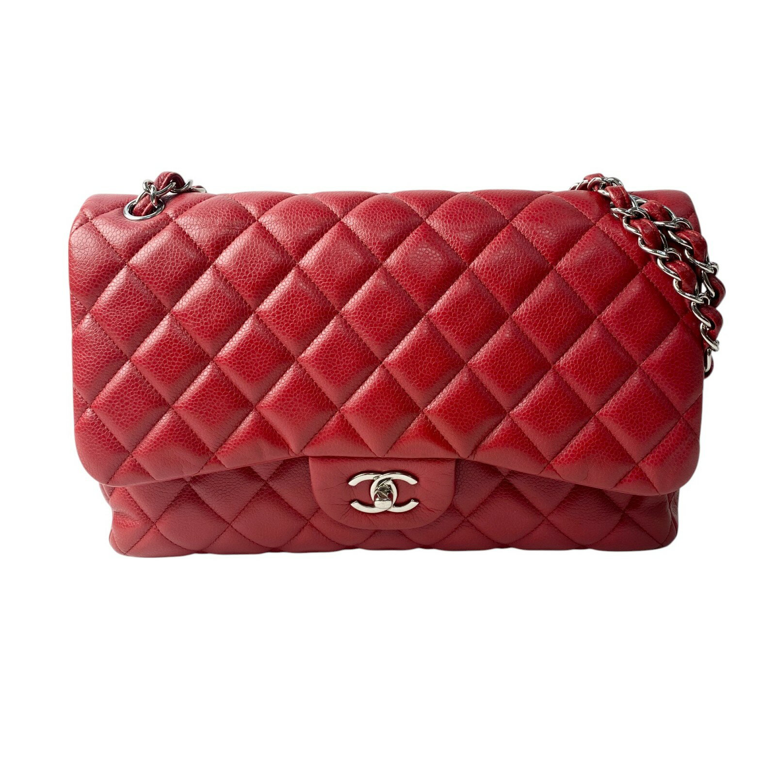 美品 シャネル CHANEL レディース ダブルフラップ マトラッセ ショルダーバッグ ターンロック 14番台【中古】のサムネイル