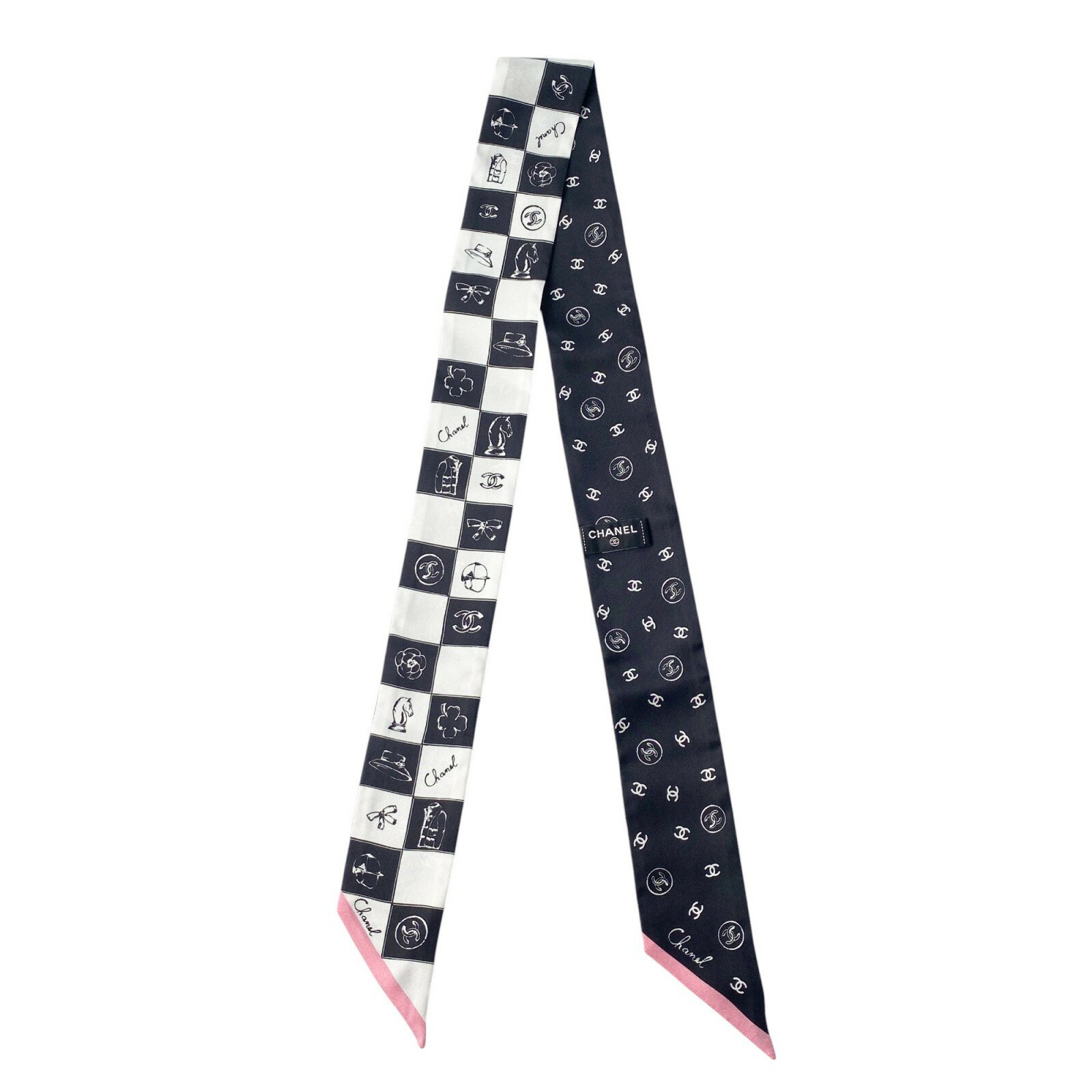 美品 シャネル CHANEL レディース ヘアバンド スカーフ ココマーク【中古】のサムネイル
