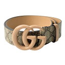 未使用 グッチ GUCCI レディース GGマーク ダブルG ワイド ベルト【中古】