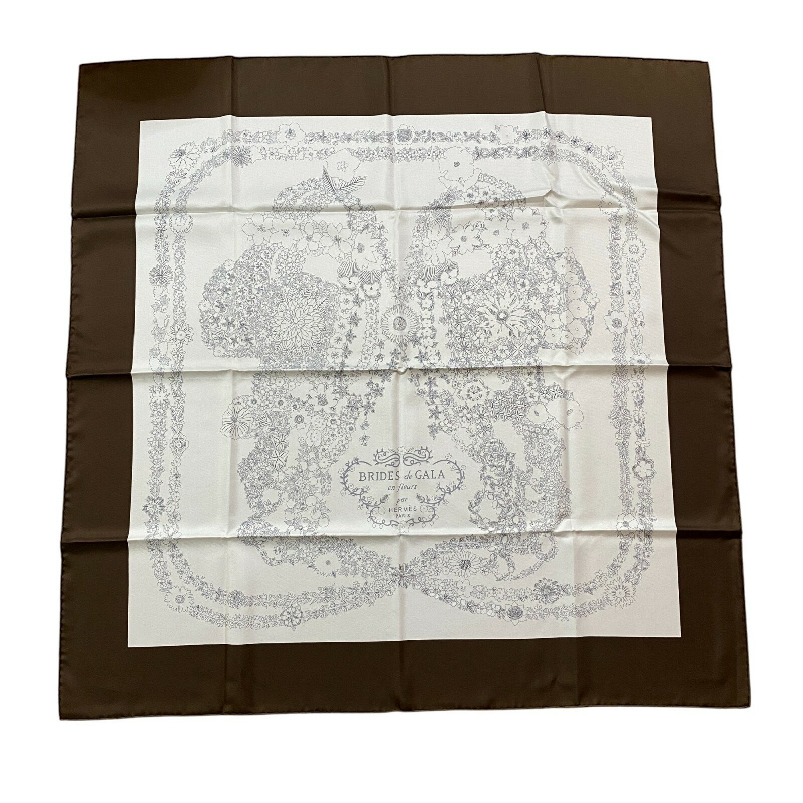 未使用 エルメス HERMES レディース カレ90 ブリッド・ドゥ・ガラ・アン・フルール【中古】のサムネイル