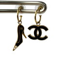 美品 シャネル CHANEL レディース ココマーク ヒールモチーフ ピアス 02A【中古】