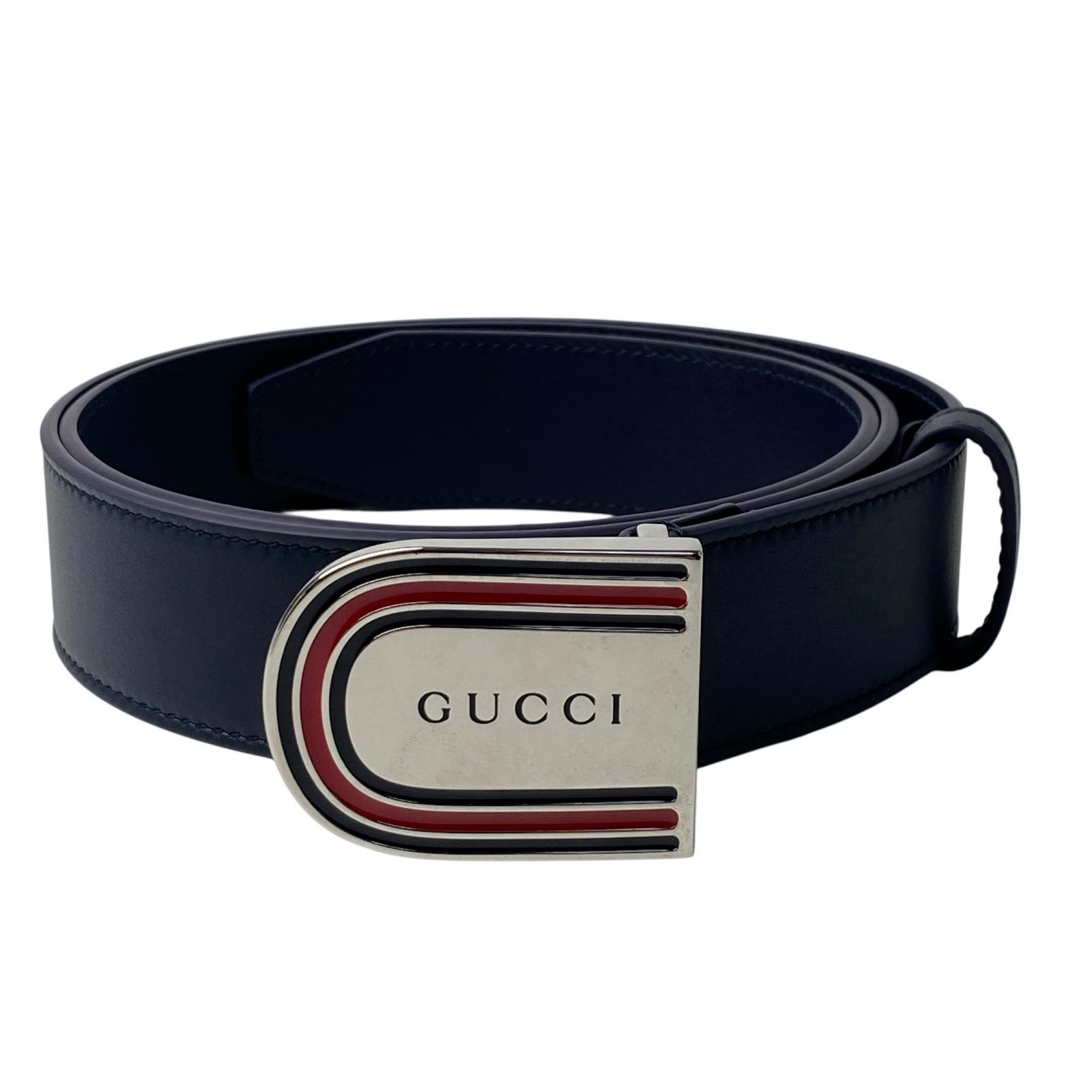 Rakuten - 未使用 現行モデル グッチ GUCCI ウェブディテール バックル ベルト 95cm 838647 メンズ【中古】