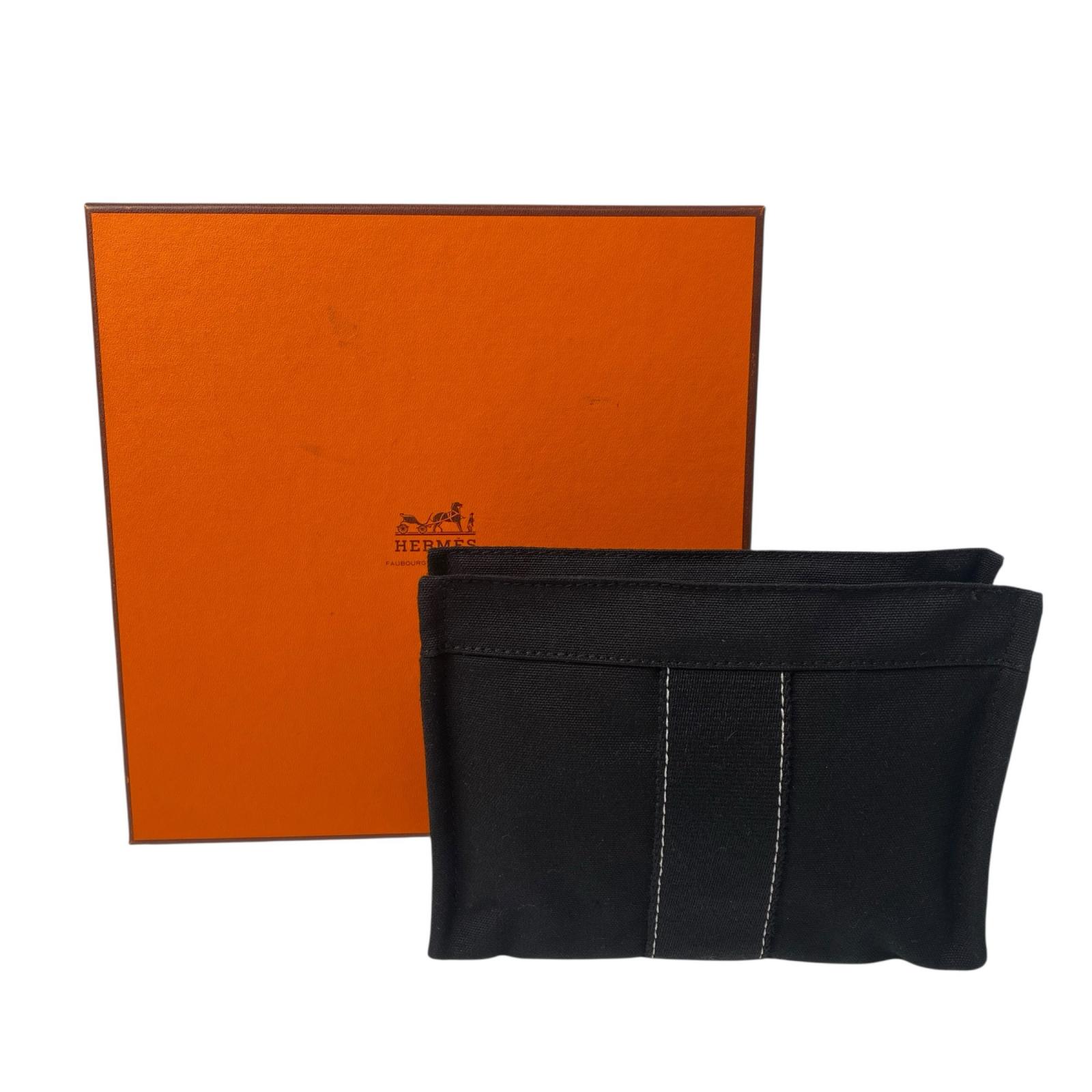 美品 エルメス HERMES ドーヴィル ポーチ ブラック 黒　レディース【中古】