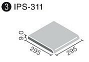 LIXIL スタイルプラス ホワイトバーチ300mm角段鼻(外床タイプ)IPS-311/WB-12