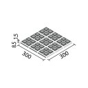 ニューイナフロア 100mm角スロープ 裏ネット張り(Eパターン) PS-100NET/GS-○NE