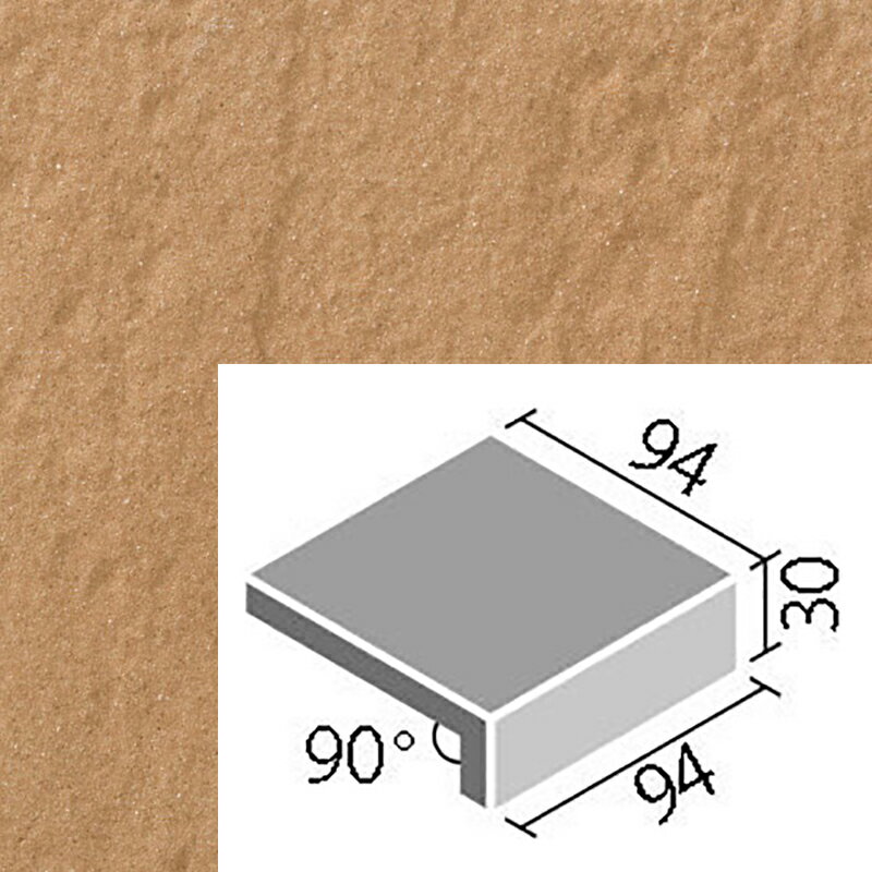アレス　ALS-101/7　【10枚セット】 100mm角垂れ付き段鼻 外装床タイル