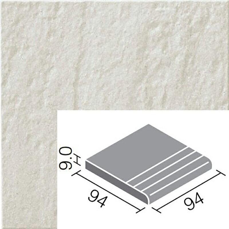 楽天etile　楽天市場ショップアレス ALS-111/1 100mm角段鼻 外装床タイル