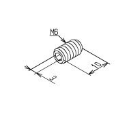 TH614211M　TOTO　 止めねじM6×10　